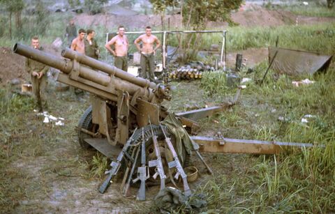Morning - No 6/F Sub Gun that was overrun at 03:00 13 May. Wounded and dead medevaced to Long Binh