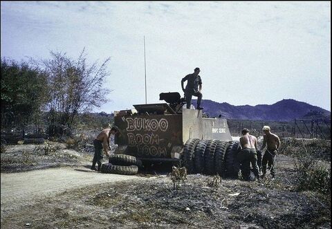 HMAPC George clearing the minefield